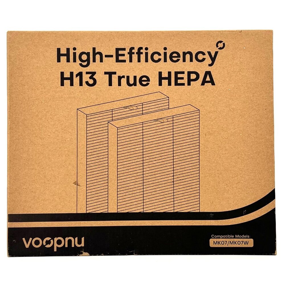 High-Efficiency H13 True HEPA Filter For MK07/MK07W Air Purifiers By Voopnu
